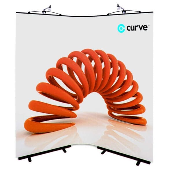 Curve exhibition stand