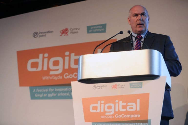 Professor Simon Gibson OBE, Chairman of Innovation Point, opens Digital