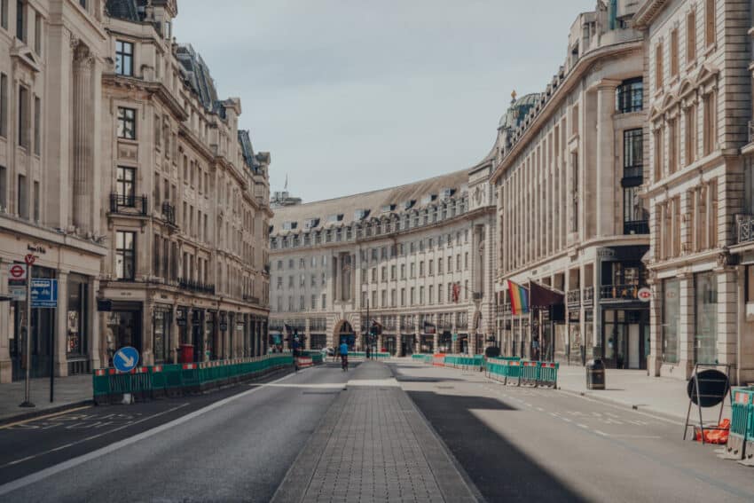 Empty Regent Street