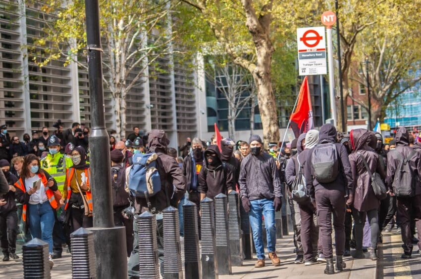 Westminster protest