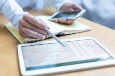 Accounting,On,A,Tablet,Computer,,Close-up