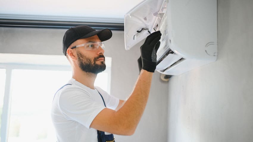 Air conditioning firms say business is booming, with one reporting that enquiries for home units have climbed by 300% as Britain swelters through its hottest June on record.