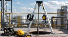 Confined space entry presents hazards that cannot be managed with conventional anchorage methods alone.